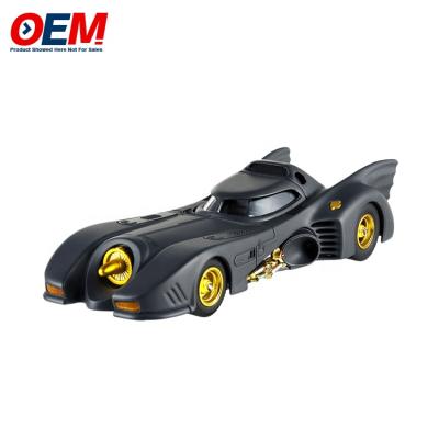 China ABS& PVC Custom Cartoon Batman Small Plastic Pull Out Toy Car Gearbox for sale