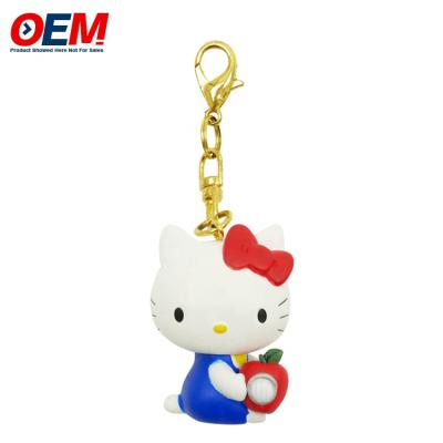 China Plastic PVC Figure Key Chain Hello Kitty PVC Key Chain Custom Factory for sale