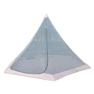 China Trigon/V-Type Ground Luxury Nail Light Storm Proof Indiana Yurt Canopy Layer Field Hexagon Camping Tent for sale