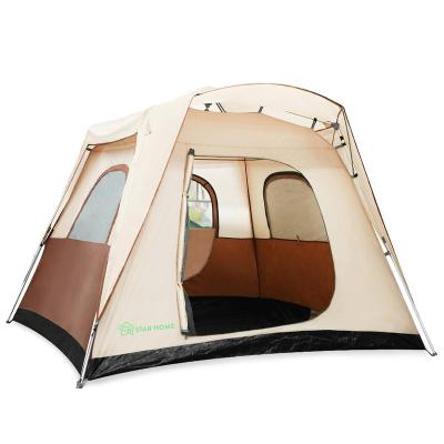 China Outdoor Camping Waterproof Windproof Camping Tent 6 Person One Bedroom 5-8 Person Tent Family Tent Camping Tent for sale