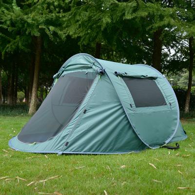 China Straight Bracing Type - Waterproof 2 Person Hiking Beach Folding Automatic Pop Up Instant For Outdoor Camping Tent for sale