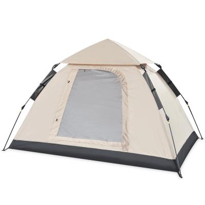 China Straight Tether Type 3-4 Person Automatic Instant Tent Family Waterproof Outdoor Camping Tents for sale