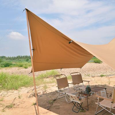 China Trigone/V-Type Ground Nail Sunshade Rain Proof Sunshade Sail Cotton Picnic Tent Canopy Outdoor Camping for sale