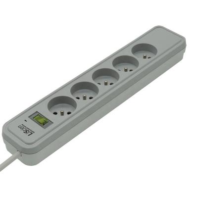 China Commercial 5 Franc Outlet French Surge Protector Plug In AC Power Strip Smart Socket for sale