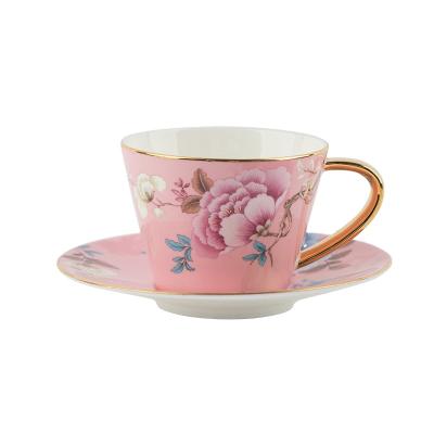 China Country Goods Using Good Quality Bone China Hot Selling Teacup and Saucer Sets for sale