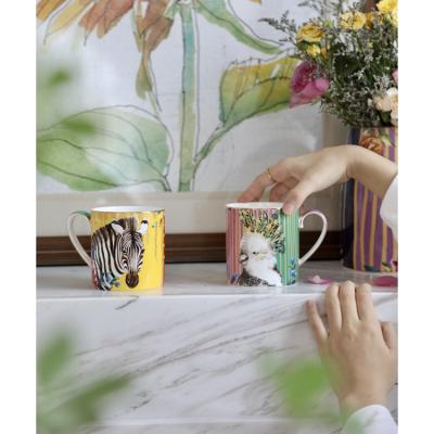 China Viable manufacturers wholesale hot sale custom creative luxury fine bone china ceramic coffee mug for sale