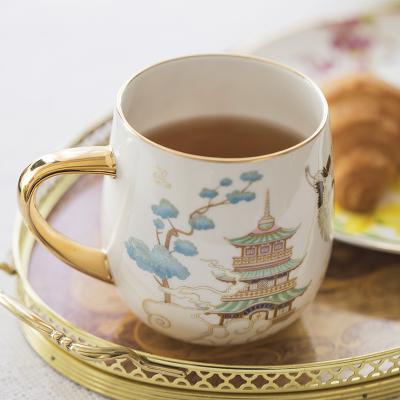 China Suitable Deer and Crane Coffee Mugs Guaranteed Viable Quality Prices for sale