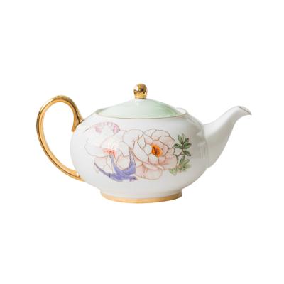 China Viable wholesale new fine unique hot luxury porcelain design quality design teapot with swallow for sale