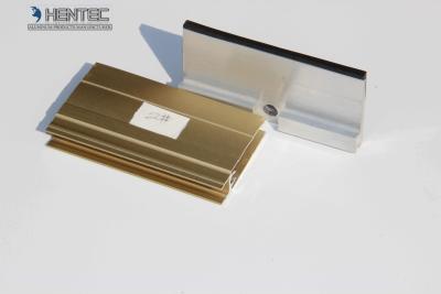 China 6060 / 6063 / 6061 Golde Anodized Aluminum Extrusion Profiles For Construction for sale