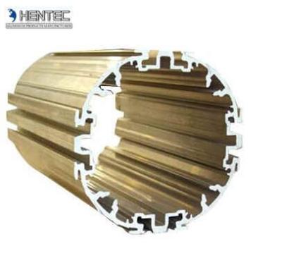 Chine L'or a anodisé 6101 6463 6063 profils en aluminium ASTM B221, EN755 d'extrusion à vendre