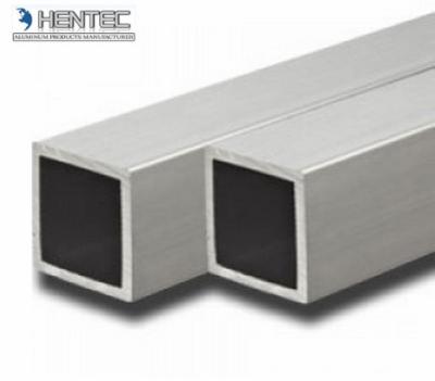 China Poeder die 6061 t6 aluminiumuitdrijving, aluminium vierkant buizenstelsel met een laag bedekken Te koop