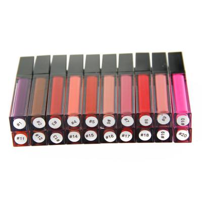 China Vegan Popular Logo Matte Liquid Lipstick Custom Long-Lasting Waterproof Private Label 43 Colors Lip Gloss for sale