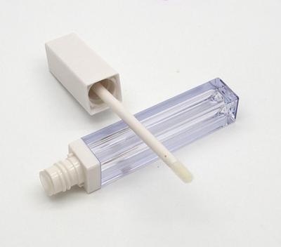 China High Quality In Stock Square Lip Gloss Tube Packaging White Lip Gloss Top Empty Tube for sale