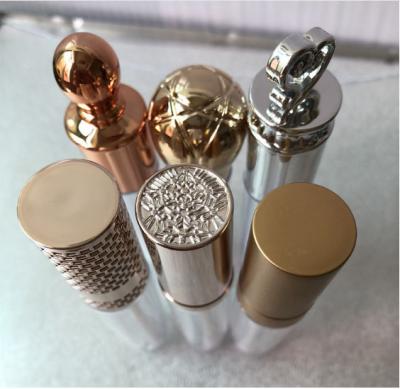 China High Quality Round Integral Plating Silver Gold Lip Gloss Individual Tube for sale