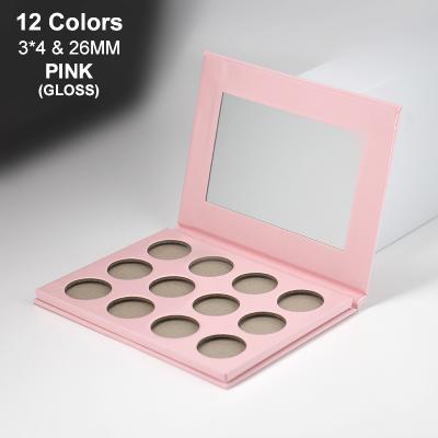 China High Dye Wholesale Waterproof Make Your Own Eyeshadow Palette 4 9 12 15 Colors Diy Custom Eyeshadow Palette for sale