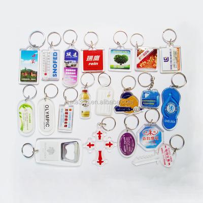 China Promotion Gift Mini Photo Album Keychain Photo Bottle Opener Keychain Crystal Acrylic Glass Photo Keychain for sale