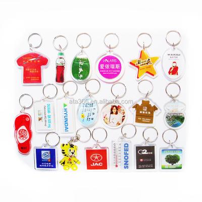 China Promotion Gift Charm Key Chain Custom Photo Epoxy Acrylic Key Chain Acrylic Key Chain for sale