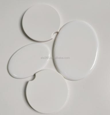 China Viable Wholesale White Logo Ceramic Round Absorbent Cork Coasters For Sublimation for sale