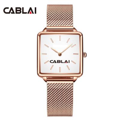 China Water Resistant Fashion Lady Cheap Custom Logo Stainless Steel Women Wrist Watch for sale