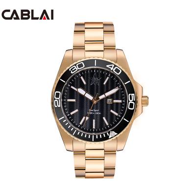 China Popular Luxury Logo Stainless Steel Men Wrist Watch Custom Made Fashion Japan Movement Quartz Day/Date Watches for sale