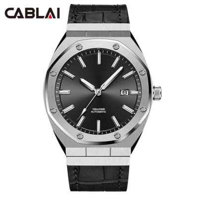 China Custom Logo Brand Luxury Luminous Hands Day/Date Fashion Men's Quartz Waterproof Watch for sale