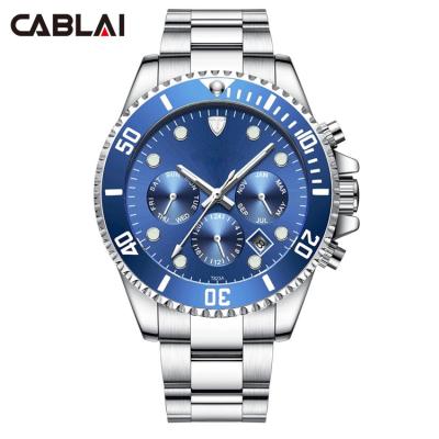 China Custom Logo High Quality Watch Diver Day/Date Men's Watch with 10-50 Atm Waterproof for sale