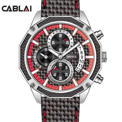 China New Custom Car Day / Date Dial Watches Luxury Brand Sport Mens Watch for sale