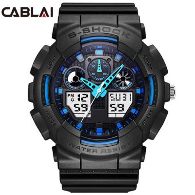 China Custom Chronograph Logo Mens Sports Wristwatch Mens Chronograph OEM Digital Logo Watches for sale