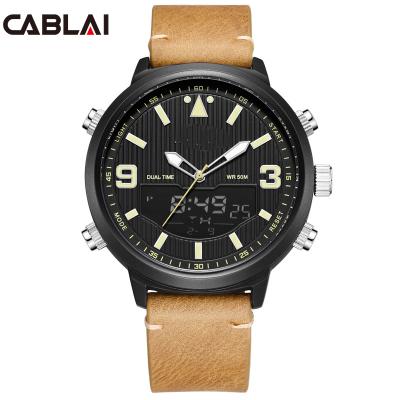 China 2021 New LED Digital Alarm Mens Sports Waterproof Military Wristwatches Relogio Masculino Quartz Watch for sale