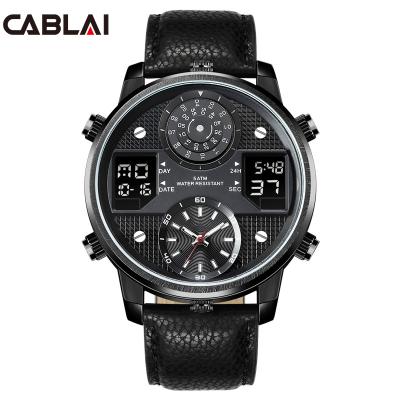 China 2021 Chronograph Sports Hot Selling Relogio Masculino Watches Students 5ATM LCD Display Men Digital Watch Waterproof reloj for sale