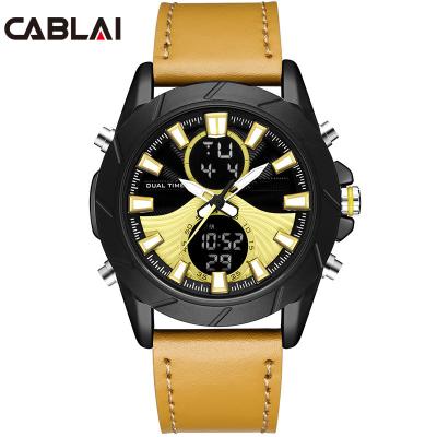 China Full Time Sports Mens Digital Calendar Calendar Wristwatches Luxury Quartz Fashion Drop Shipping Leather Watches for sale