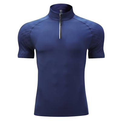 China Half Zipper Suit Anti-Wrinkle Sleeve Personal Trainer Suits OEM&ODM Short Tight-Fitting Short Quick-Drying Running Collar Stand Collar Personal Trainer Suits for sale