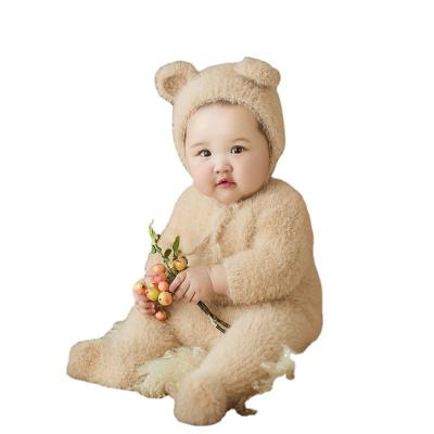 China 2022 Breathable Wholesale Warm Cute Bear Knitted Baby Boutique Clothing Baby Suit On Sale for sale