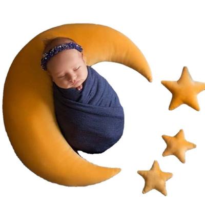 China Hot Selling Newborn Photography Foam Particle Cotton Foam Particles Cotton Props Moon Baby Pillow for sale