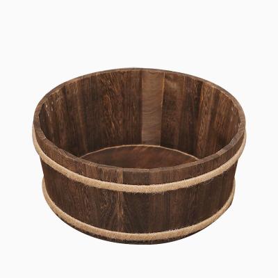 China Factory Directly Full Moon Wooden Wholesale Baby Taking Pictures Photography Props Baby Wooden Tub for sale