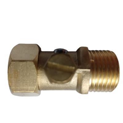 China G 1/2 Modern Brass Check Valve For Shower Room Water Supply System Bathroom Water Supply Loose Joint Connector for sale