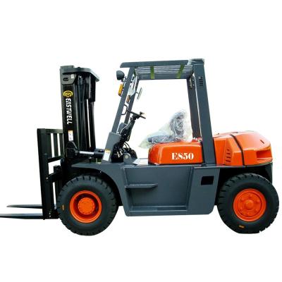 China Eastwell toyota forklift style of hotels new 5 ton ES50 diesel forklift for sale