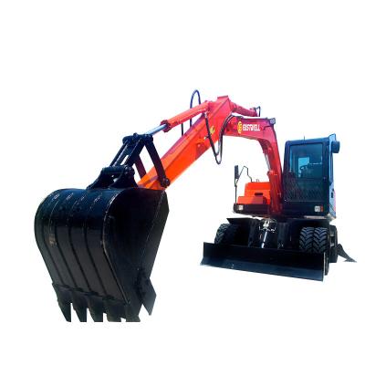 China Cheap Hotels Factory Machinery Mini Excavator Earthmoving Machine Walking Excavator For Sale Eastwell Excavator ES120W for sale