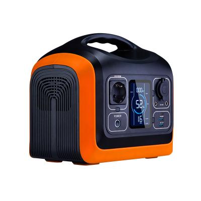 China Type C High capacity power station camping solar electric battery generator rechargeable home power supply portable outdoor 600w power for sale