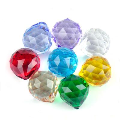 China Europe Crystal Faceted Chandelier Pendant 40mm Clear Brilliant Crystal Ball Wholesale for sale