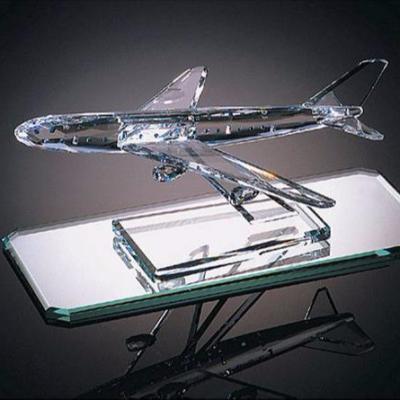 China Wholesale Cheap Europe Design Crystal Airplane Crystal Model For Top House Decoration for sale