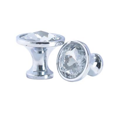 China Wholesale Modern Crystal Door Handles Upholstery Crystal Door Knob Glass Door Handle for sale