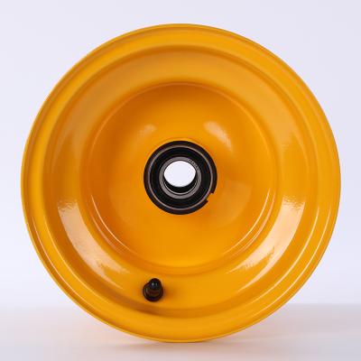 China Wholesale Steel Wheel Rim For Lawn Mower Wheel 7.00x8 With Roller Bearing for sale