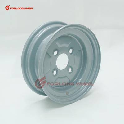 China New design 4stud pcd100 10inch steel lawn mower wheel rim for sale