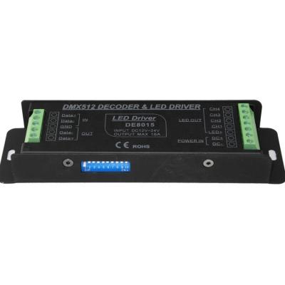 China Green DMX512 1990 Screws Dimmer Controller 8015 rgbw 4ch dmx512 L160*W47*H24mm for sale