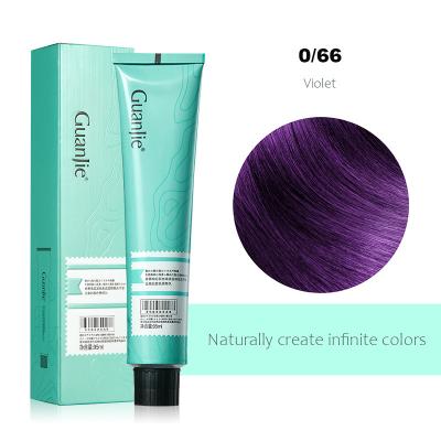 China Obtenha cabelos loiros vibrantes com creme de marca privada Violeta Creme de cor de cabelo semi permanente à venda