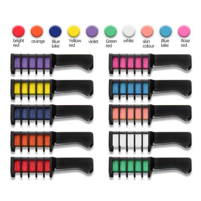 China Kids Safe Hair Chalk Comb Set Washable Hair Dye Chalk for Temporary Hair Color Salon for sale