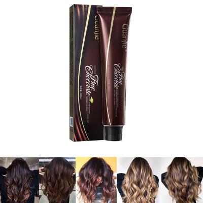 China Mode Bruine Chocolade Kastanje Balayage Haarverf voor Salon Haar Kleur door OEM ODM Te koop