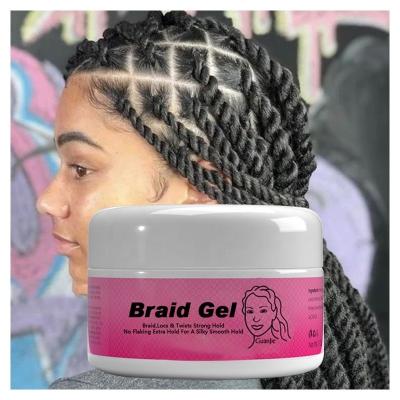 China Private Label Hair Braid Gel for 4c African Hair Extra Strong Hold Twists Styling for sale