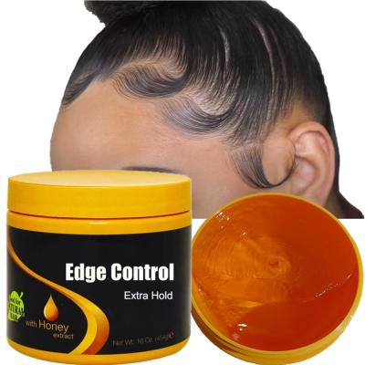 China RINSE-OFF 16oz Salon Size Strong Hold Wax Hair Edge Control Gel for Smooth Hair Styling for sale